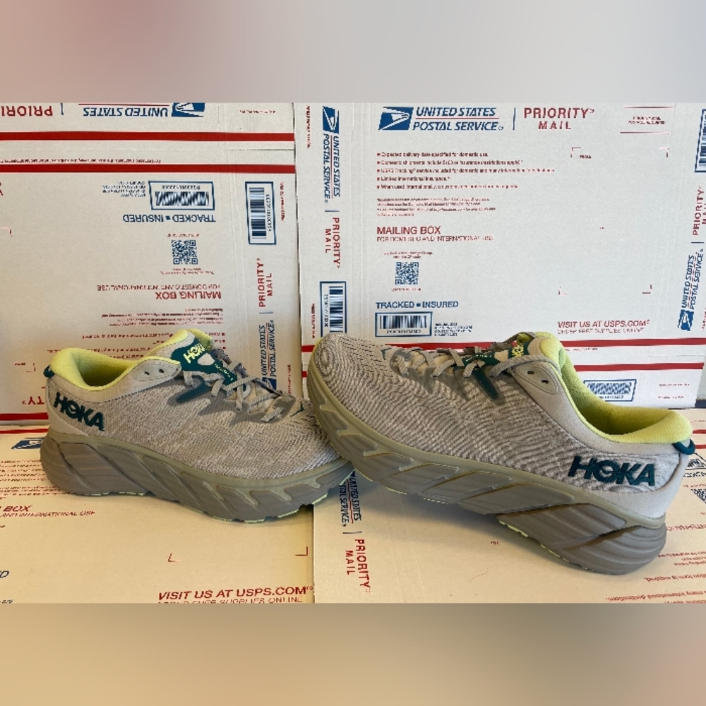Hoka One One Gaviota 4 Gray 1123198-HMBT Men's Shoes ( NEW ) 8.5 2E 9.5 2E Wide - Picture 1 of 9
